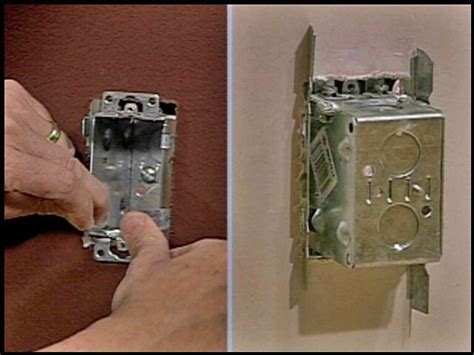 how to install an electrical box with no stud|adding electrical box to existing.